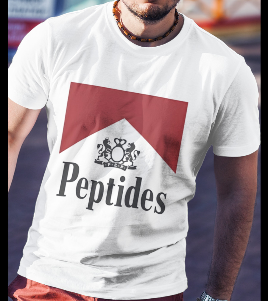 Peptides Regal Crest And Red Banner T-Shirt