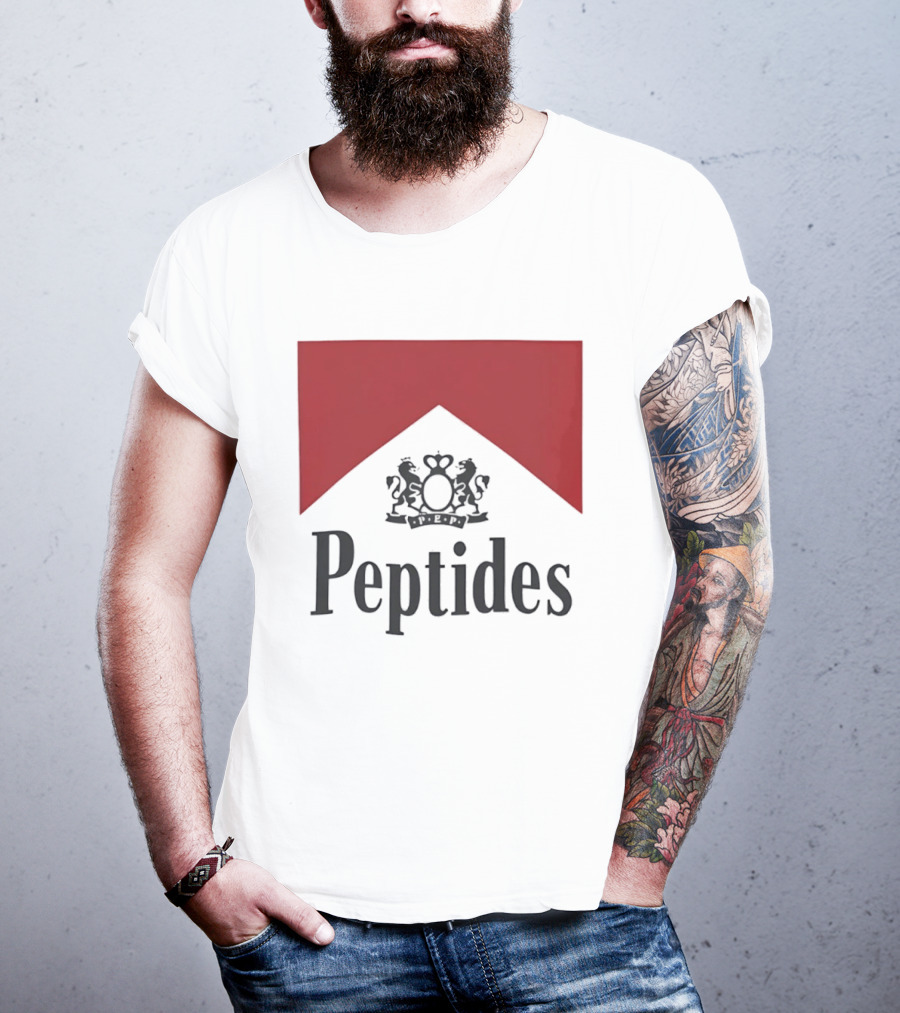 Peptides Regal Crest And Red Banner T-Shirt