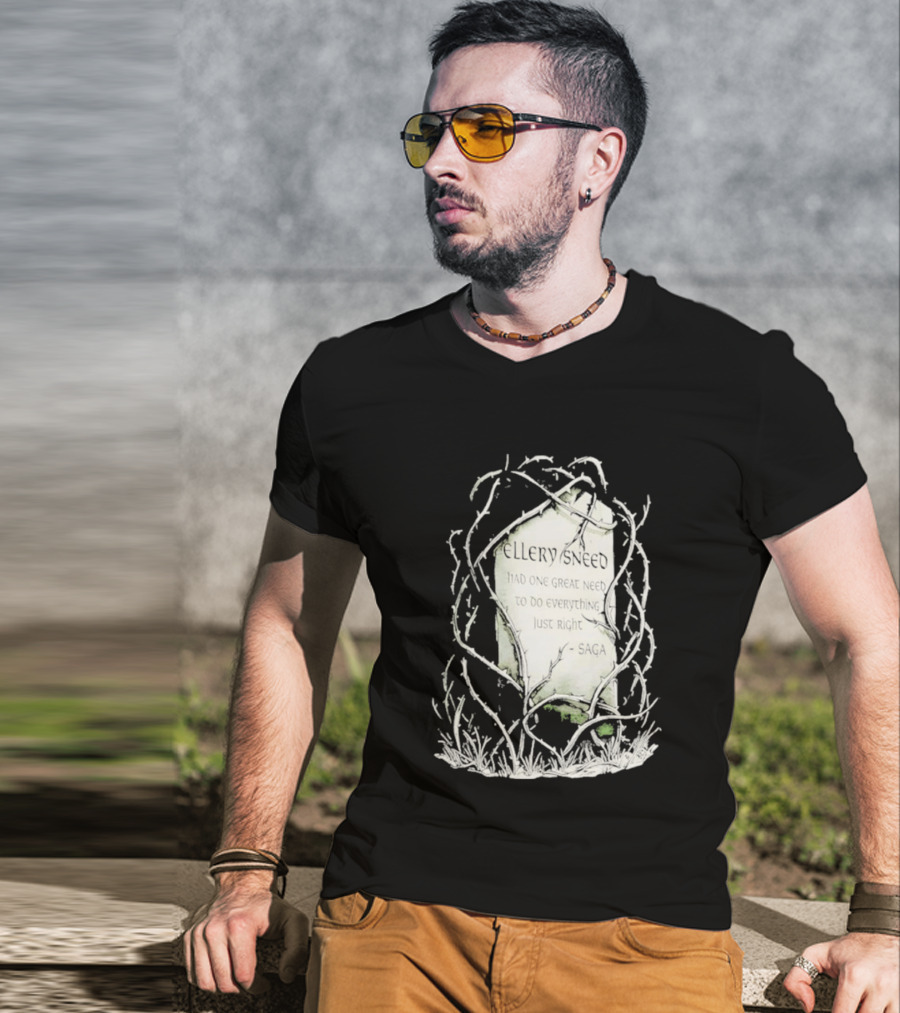 Ellery Sneed Had One Great Need To Do Everything Just Right By Saga Tombstone Vines T-Shirt