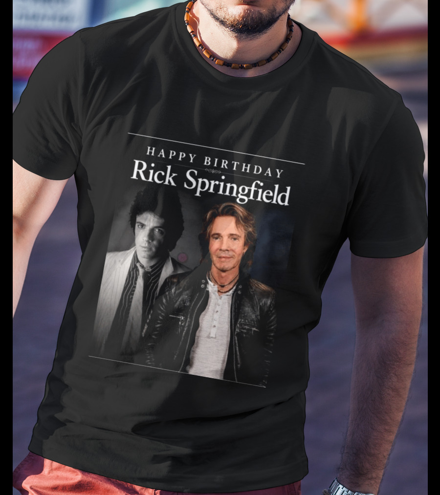 Happy Birthday Rick Springfield Retro And Modern T-Shirt