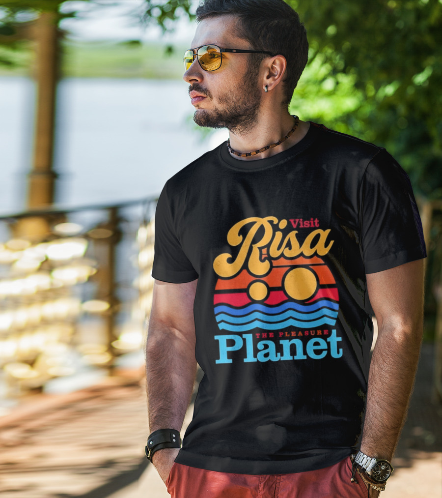 Visit Risa The Pleasure Planet Sci Fi Space Travel Adventure T-Shirt