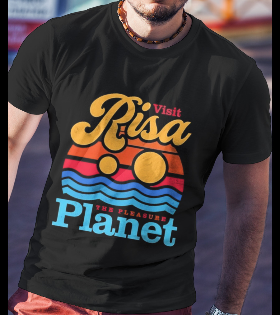 Visit Risa The Pleasure Planet Sci Fi Space Travel Adventure T-Shirt