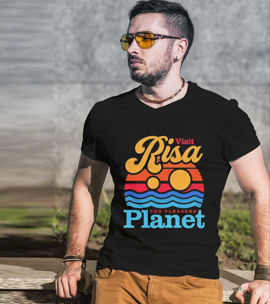 Visit Risa The Pleasure Planet Sci Fi Space Travel Adventure T-Shirt