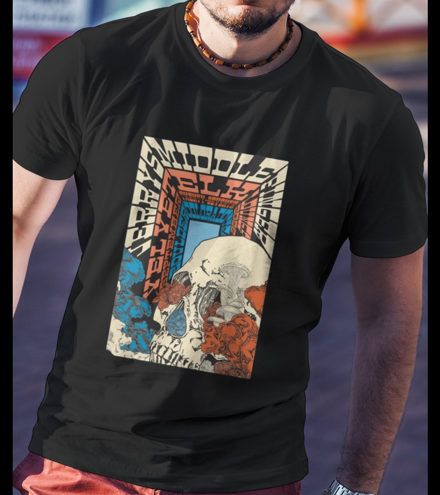 Jerry's Middle Finger Boulder Colorado September 27 2026 Skull T-Shirt