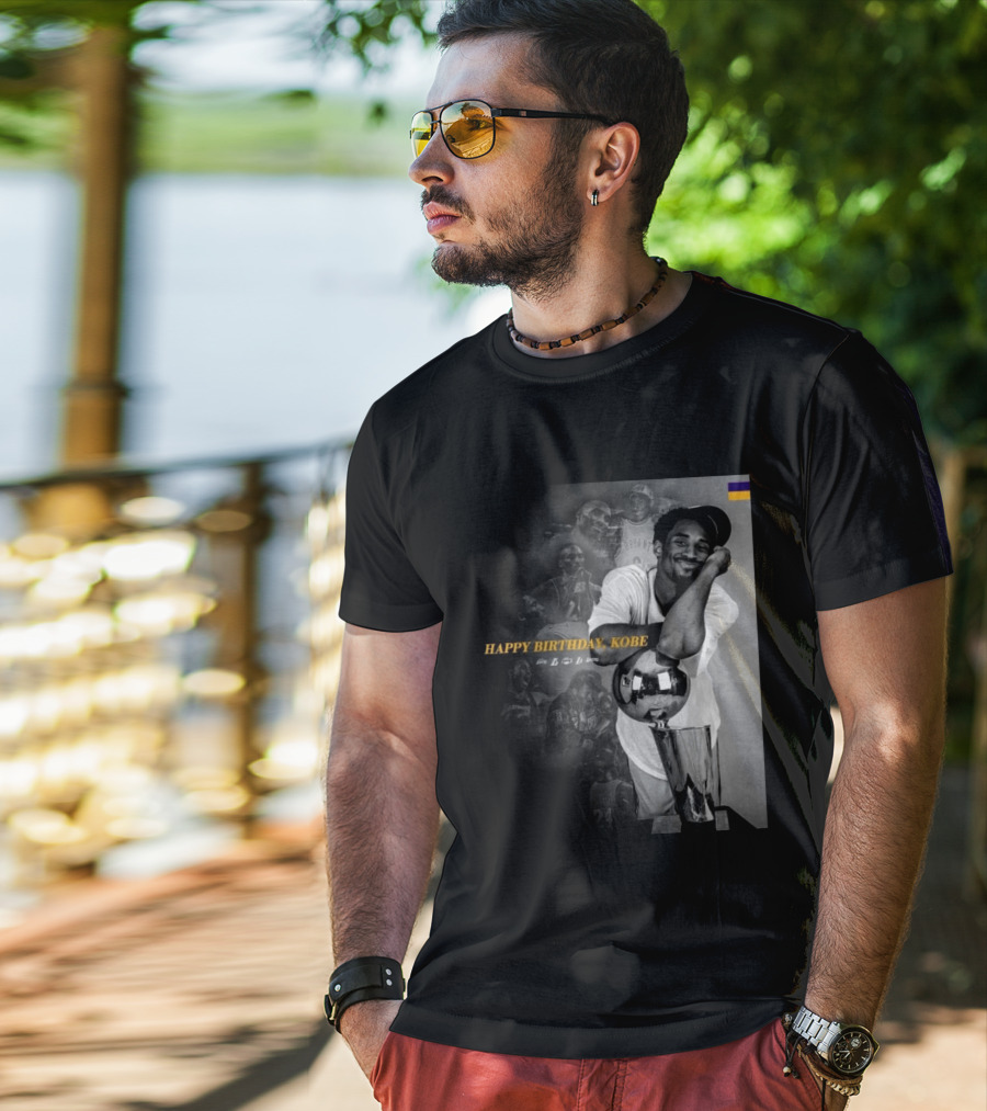 Legend Laker Happy Birthday Kobe Iconic Moments And Achievements T-Shirt