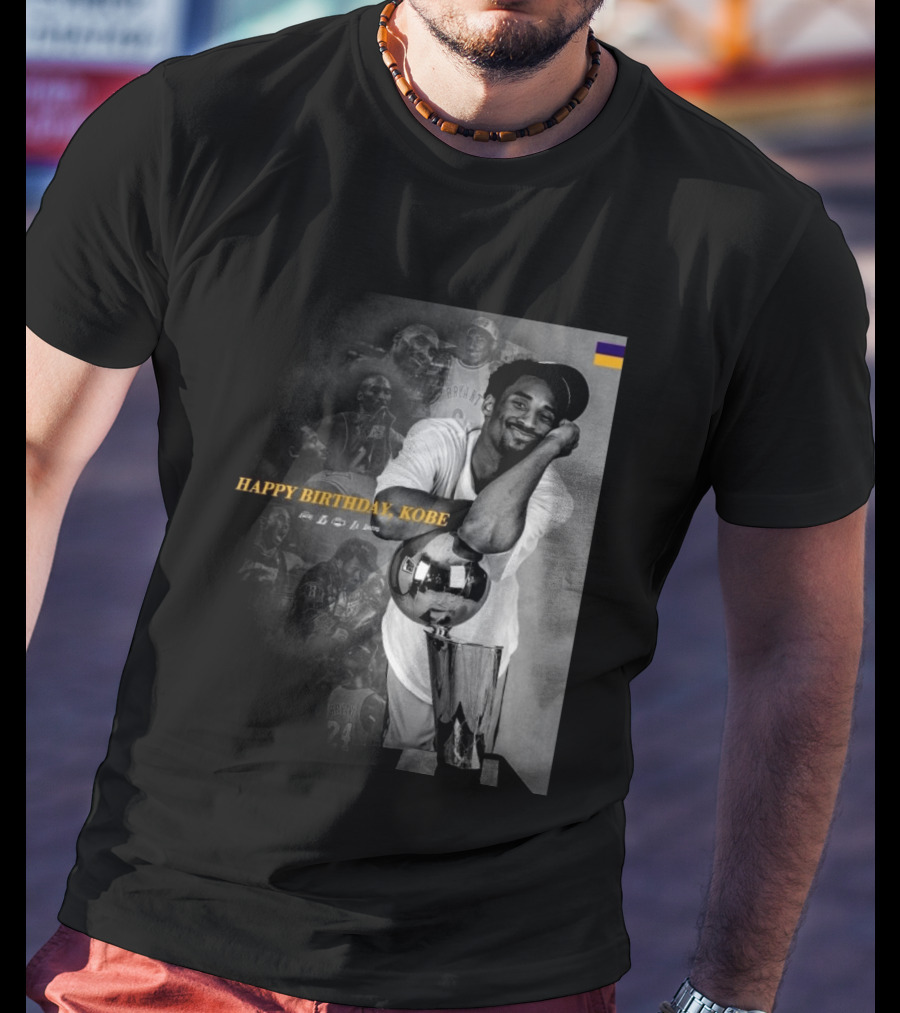 Legend Laker Happy Birthday Kobe Iconic Moments And Achievements T-Shirt
