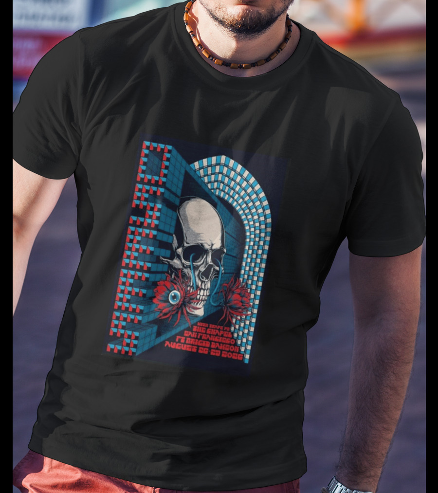 OSEES Knights Of The Crimson Eye San Francisco Chapel August 26 29 2026 Skull Spiral T-Shirt