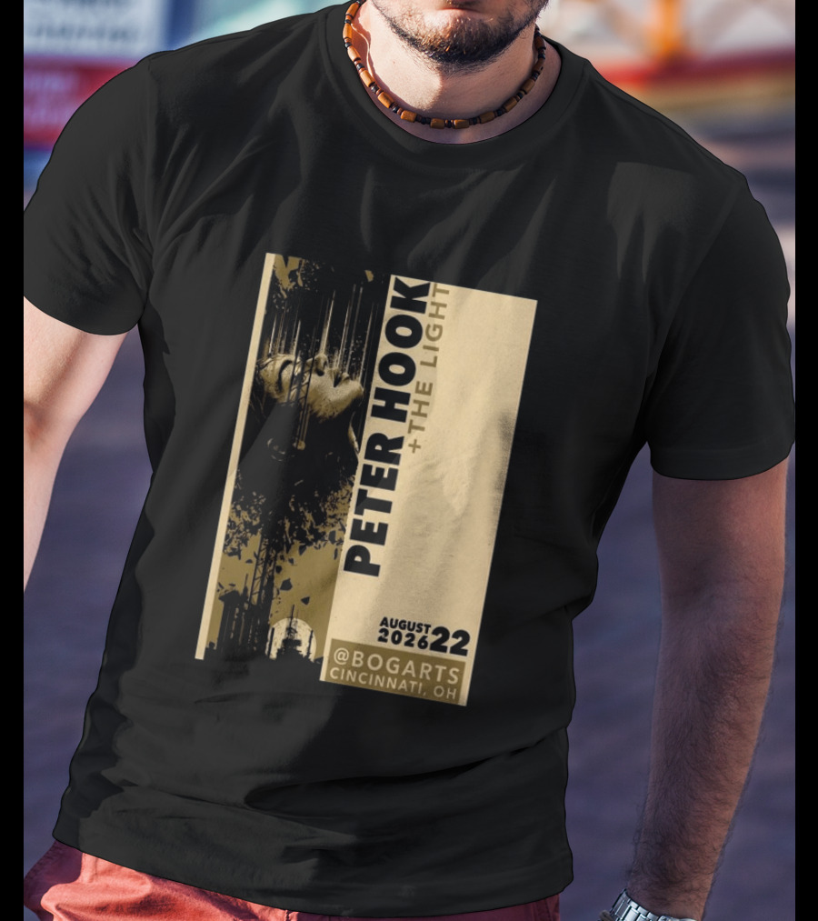 Peter Hook And The Light Live At Bogarts Cincinnati 2026 T-Shirt