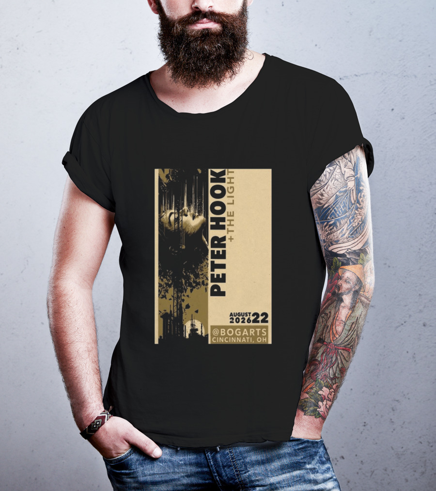Peter Hook And The Light Live At Bogarts Cincinnati 2026 T-Shirt