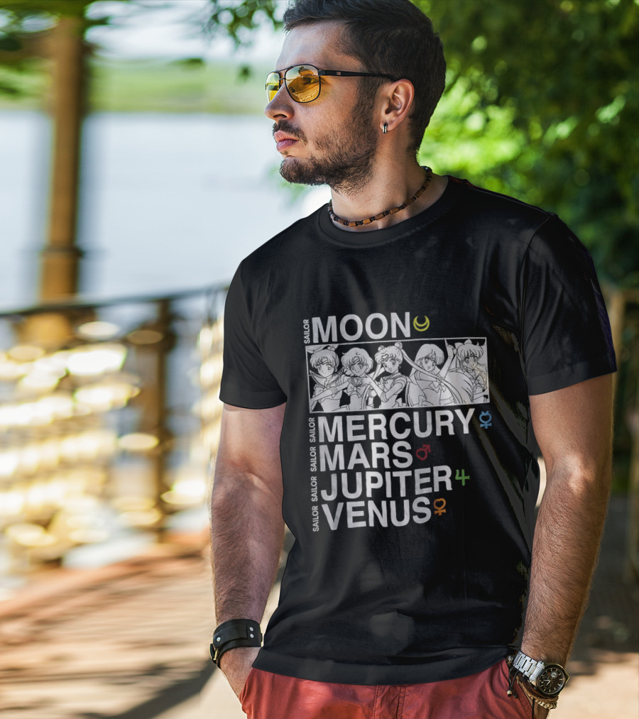 Sailor Moon Mercury Mars Jupiter Venus T-Shirt