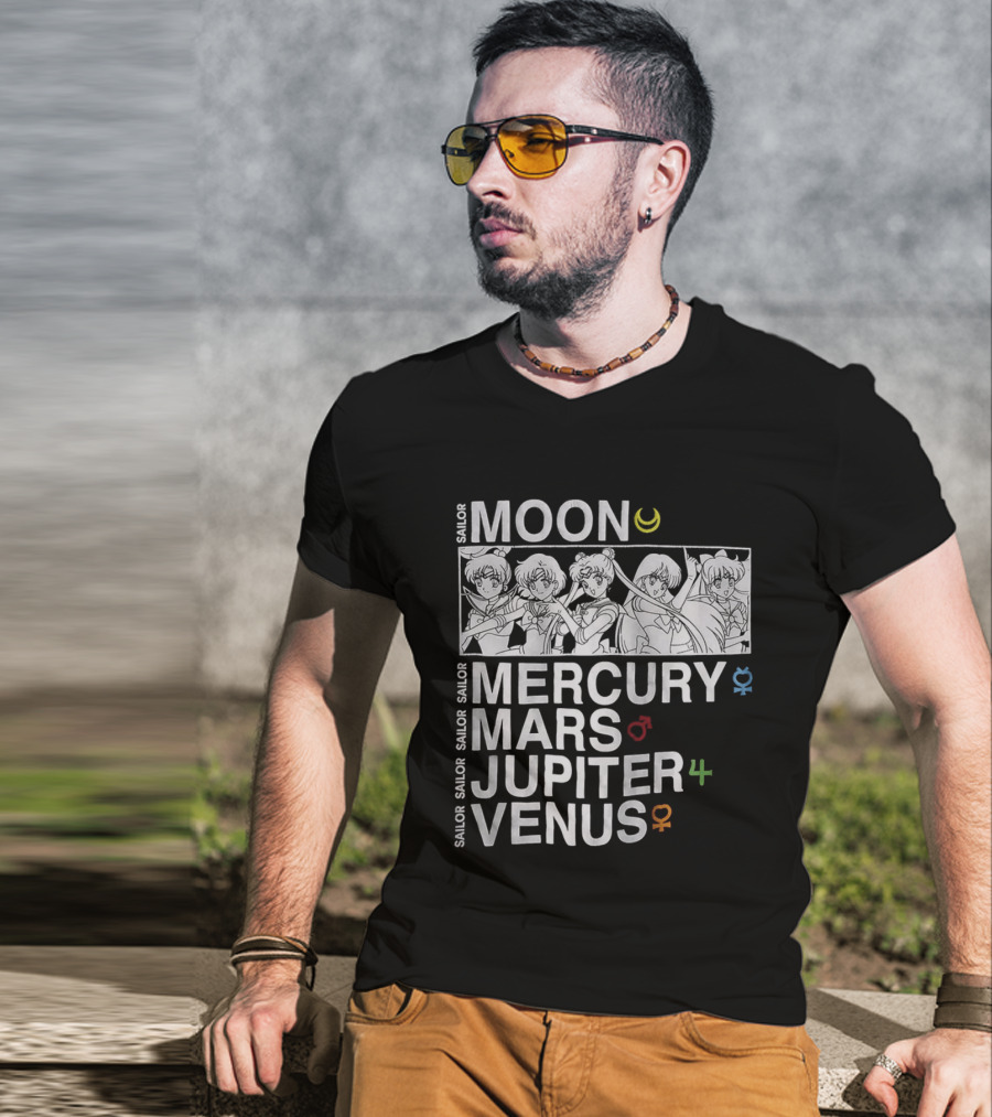 Sailor Moon Mercury Mars Jupiter Venus T-Shirt