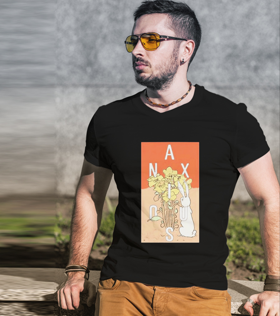 Anxious Tour 2026 Bouquet And Rabbit Summer Fall T-Shirt