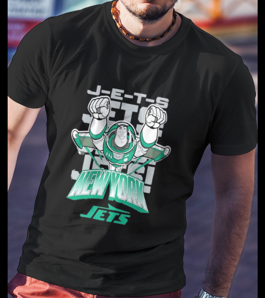 Buzz Lightyear New York J E S Football Team Fan T-Shirt