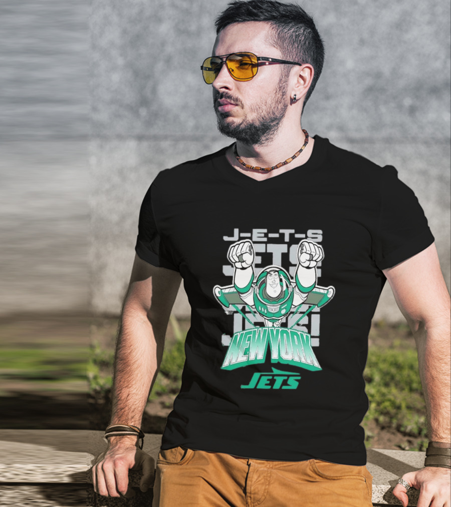 Buzz Lightyear New York J E S Football Team Fan T-Shirt