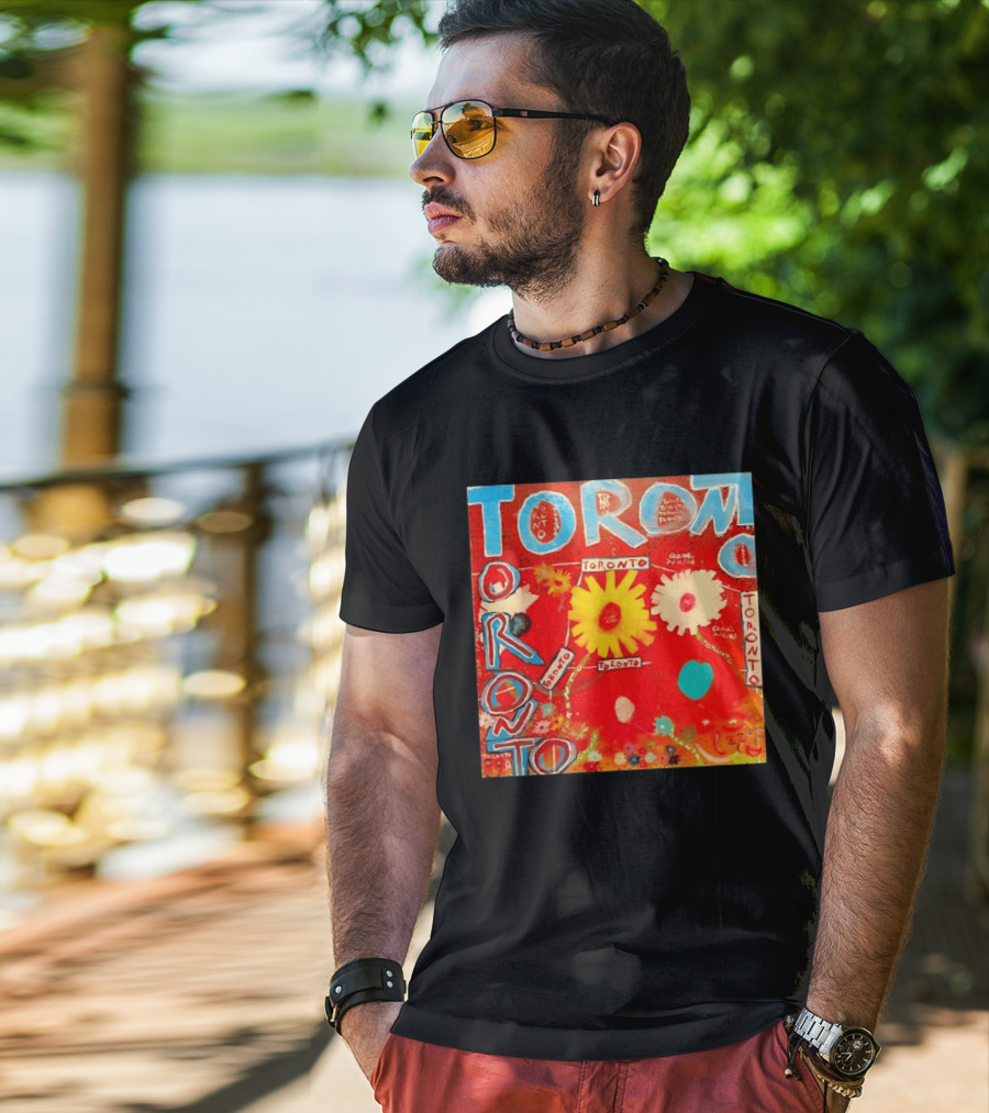 Toronto Floral By Ceare Painting Colorful Flowers T-Shirt