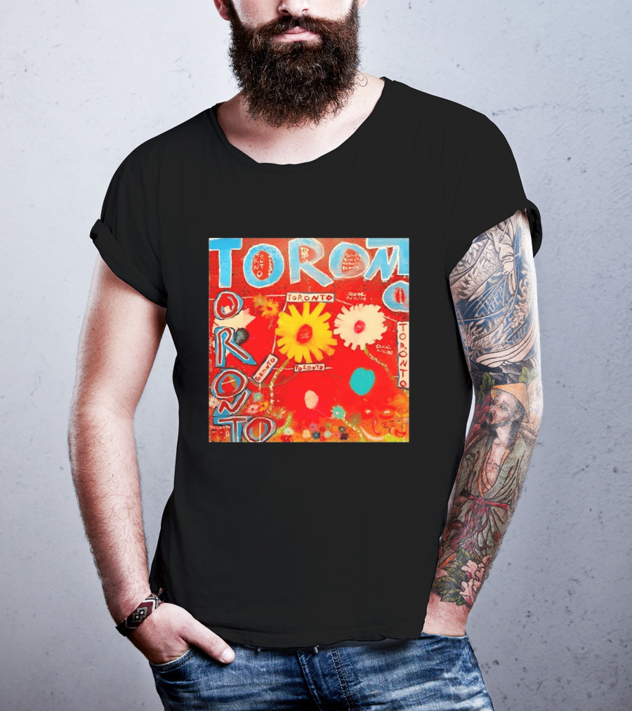 Toronto Floral By Ceare Painting Colorful Flowers T-Shirt