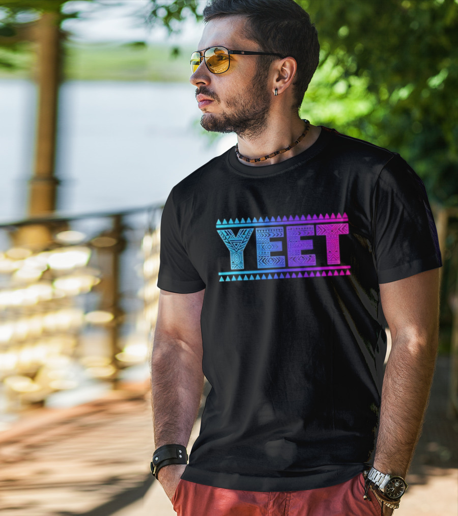 YEET Tribal Slang Gradient T-Shirt