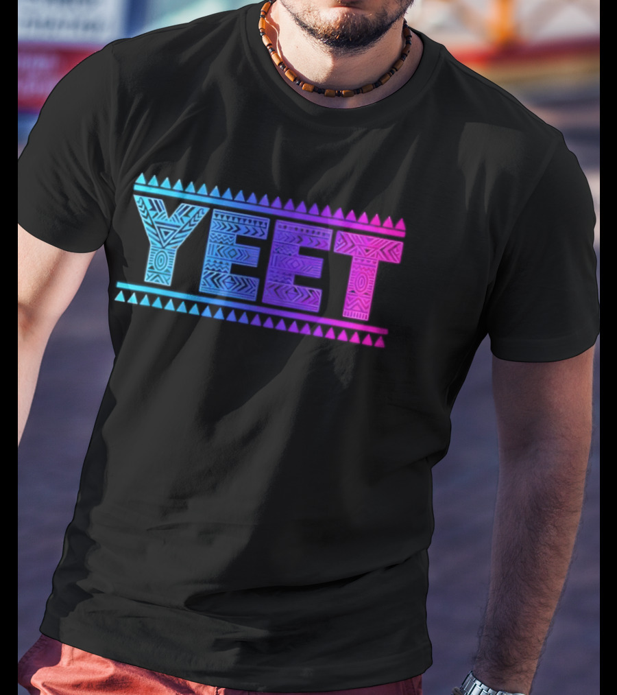 YEET Tribal Slang Gradient T-Shirt