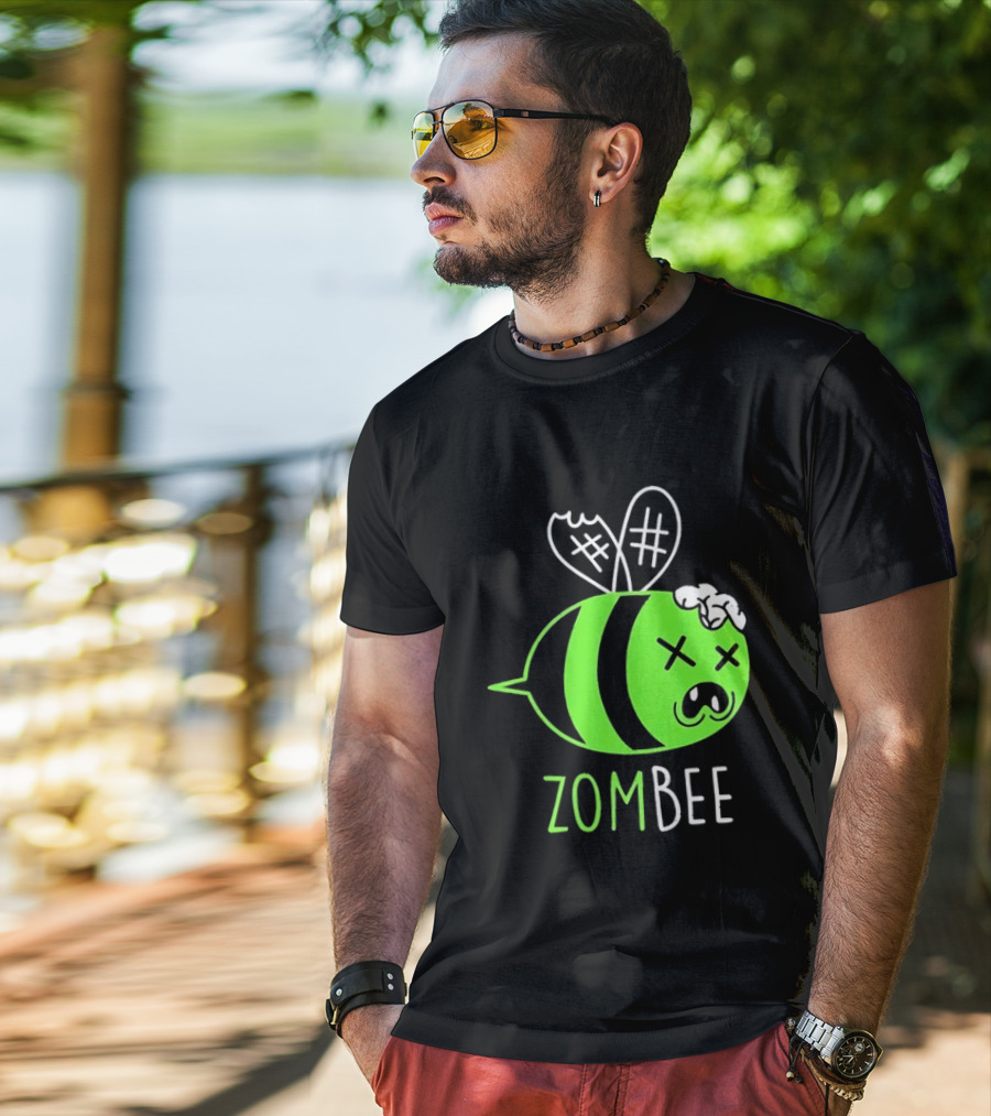 Zombee Brainy Undead Insect Horror Bee T-Shirt