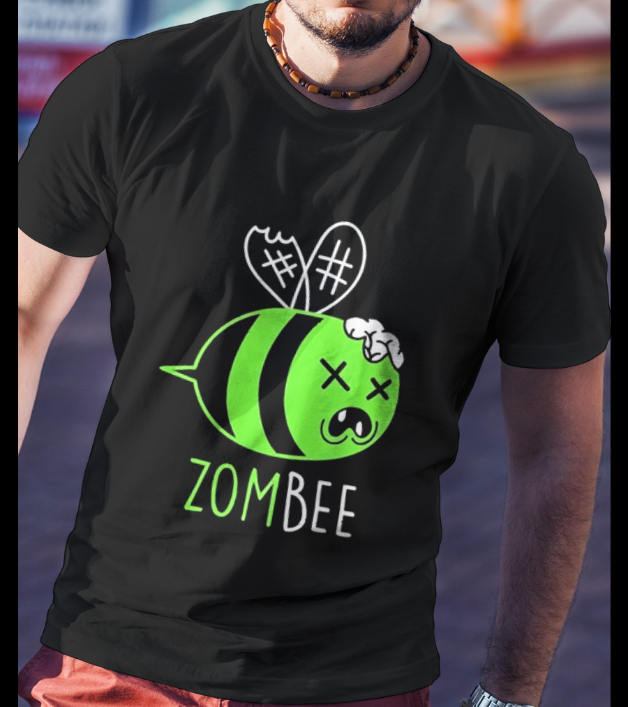 Zombee Brainy Undead Insect Horror Bee T-Shirt