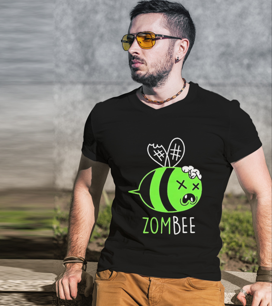 Zombee Brainy Undead Insect Horror Bee T-Shirt