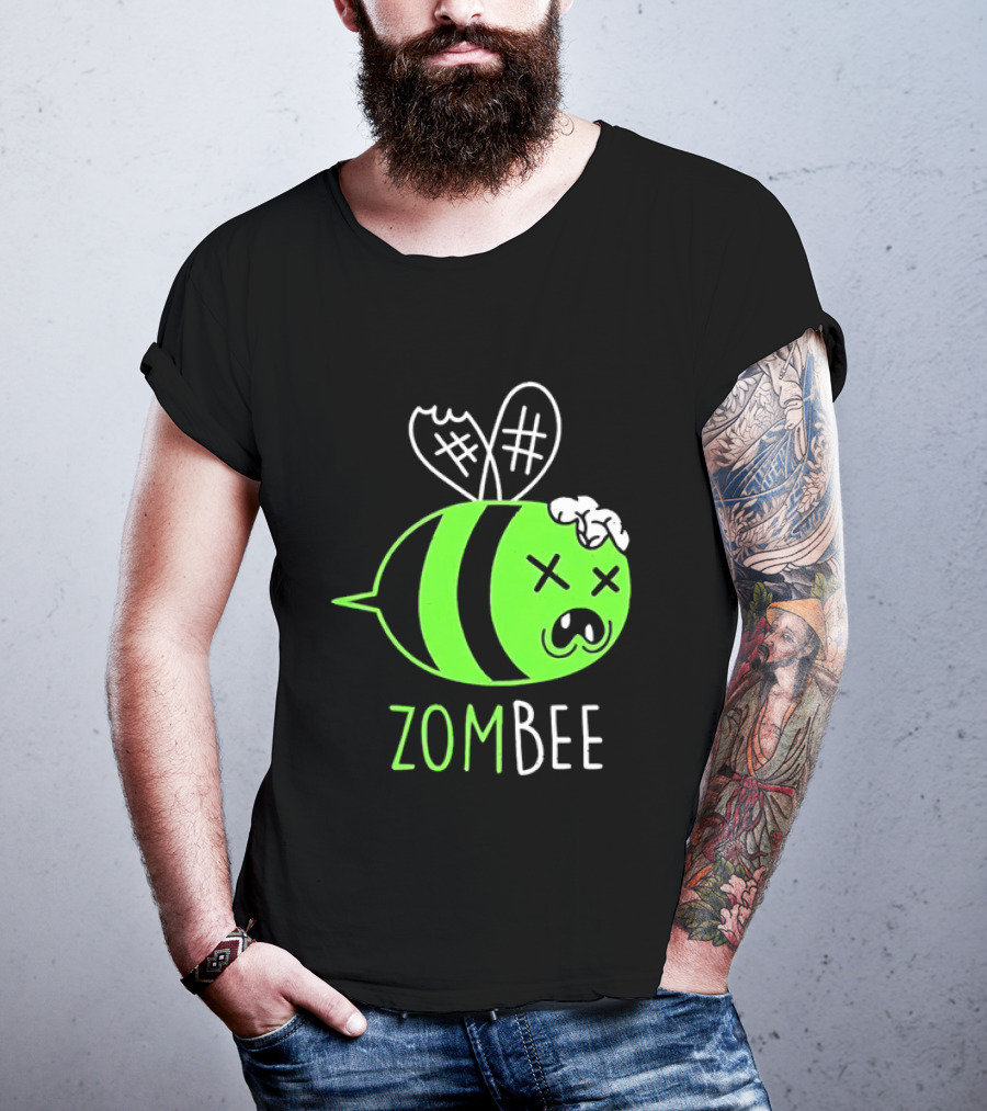 Zombee Brainy Undead Insect Horror Bee T-Shirt
