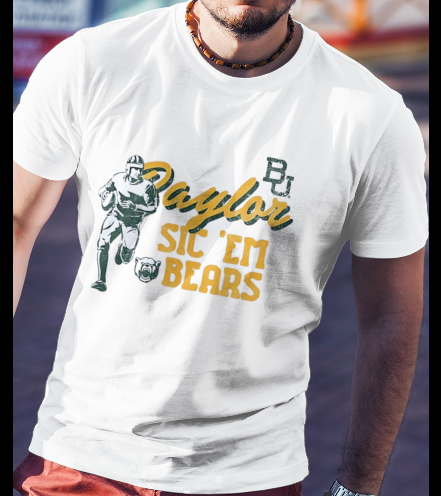Baylor Bears Sic 'Em BU Football Eighteen Forty Five T-Shirt