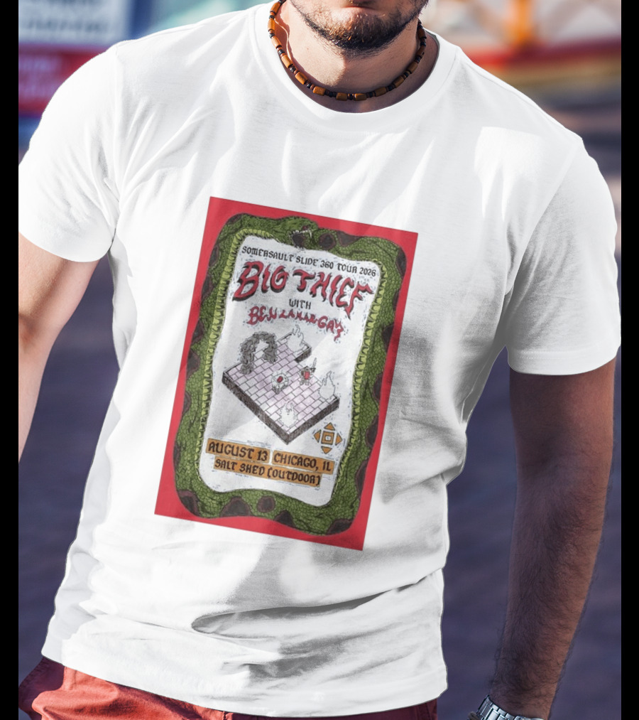 Somersault'slide 360 Tour 2026 Big Thief With Ben Lamar Gay August 13 Chicago Salt Shed Outdoor T-Shirt