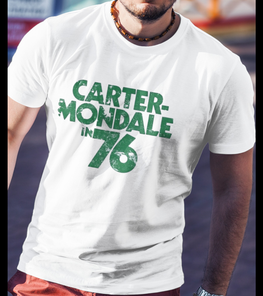 Carter Mondale In 76 Distressed Campaign T-Shirt