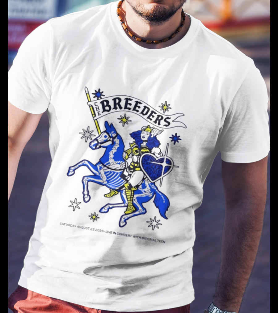 Saturday August 22 2026 The Breeders Live In Concert With Special Guest Imperial Teen T-Shirt