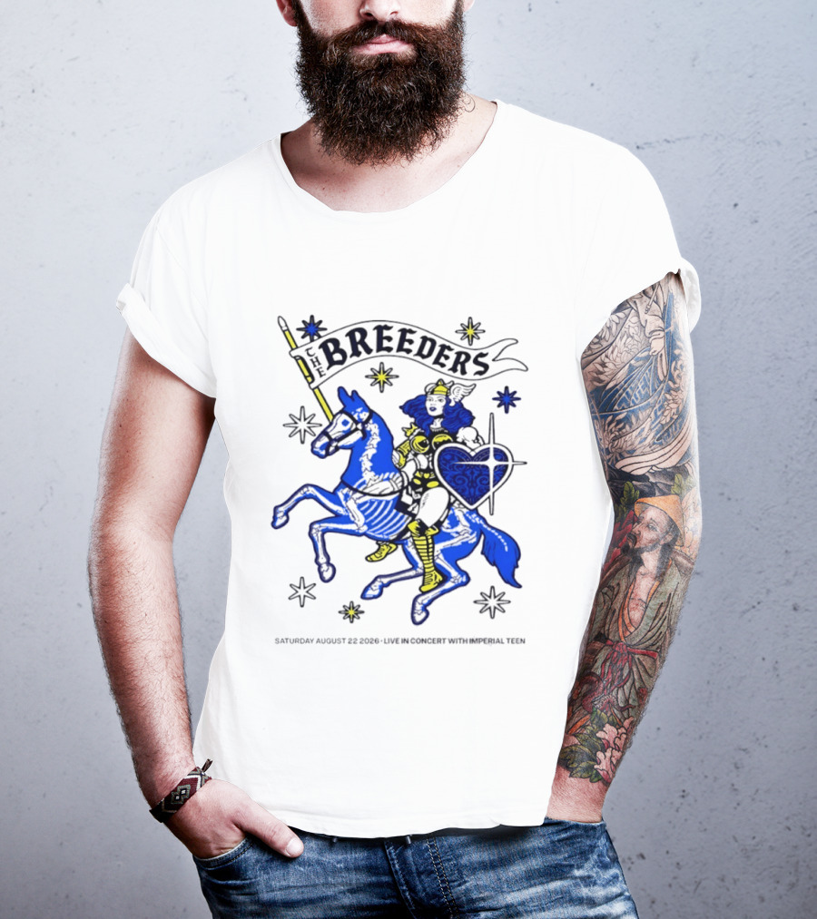 Saturday August 22 2026 The Breeders Live In Concert With Special Guest Imperial Teen T-Shirt