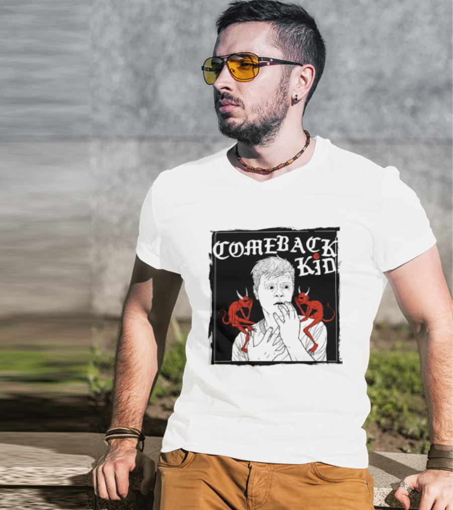 Comeback Kid Grey The Wrong Side Store Unique Artistic T-Shirt