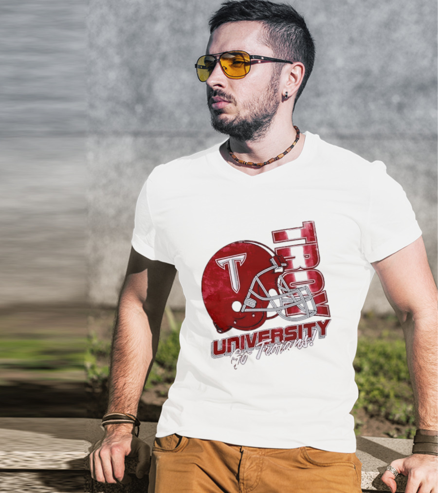 Troy Trojans University Go Trojans Football Helmet T T-Shirt