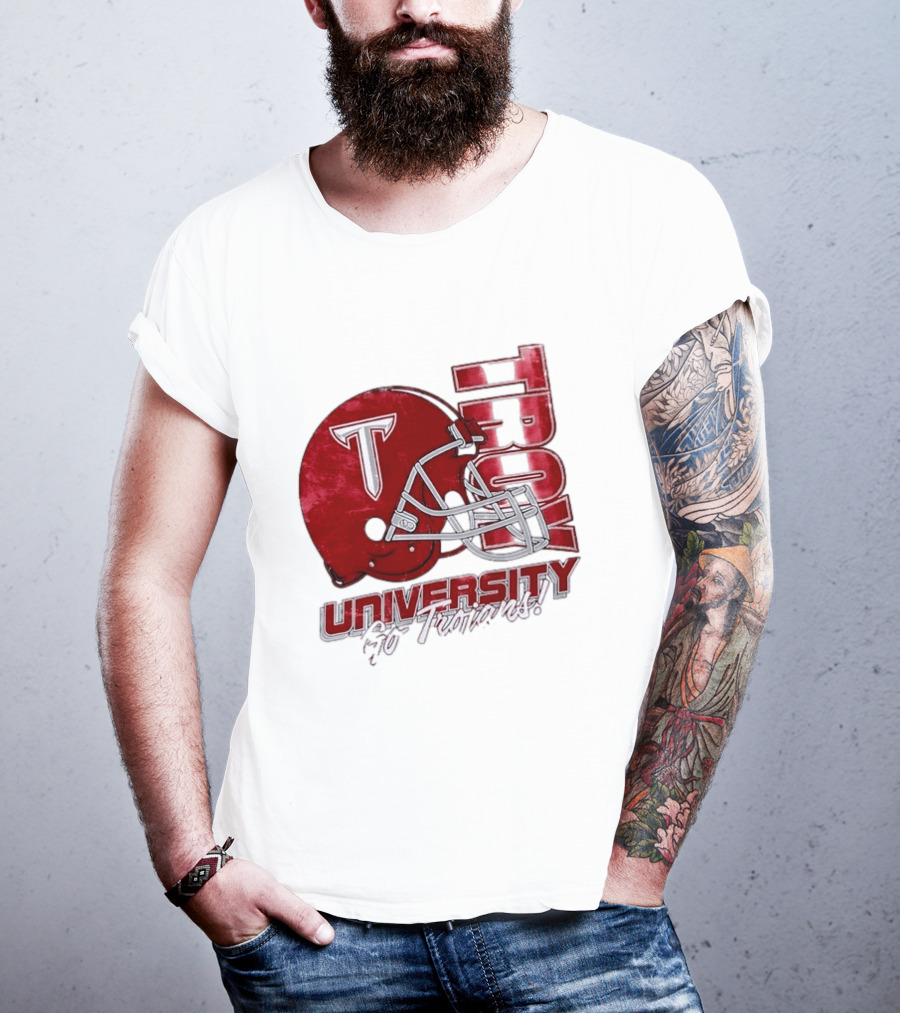 Troy Trojans University Go Trojans Football Helmet T T-Shirt