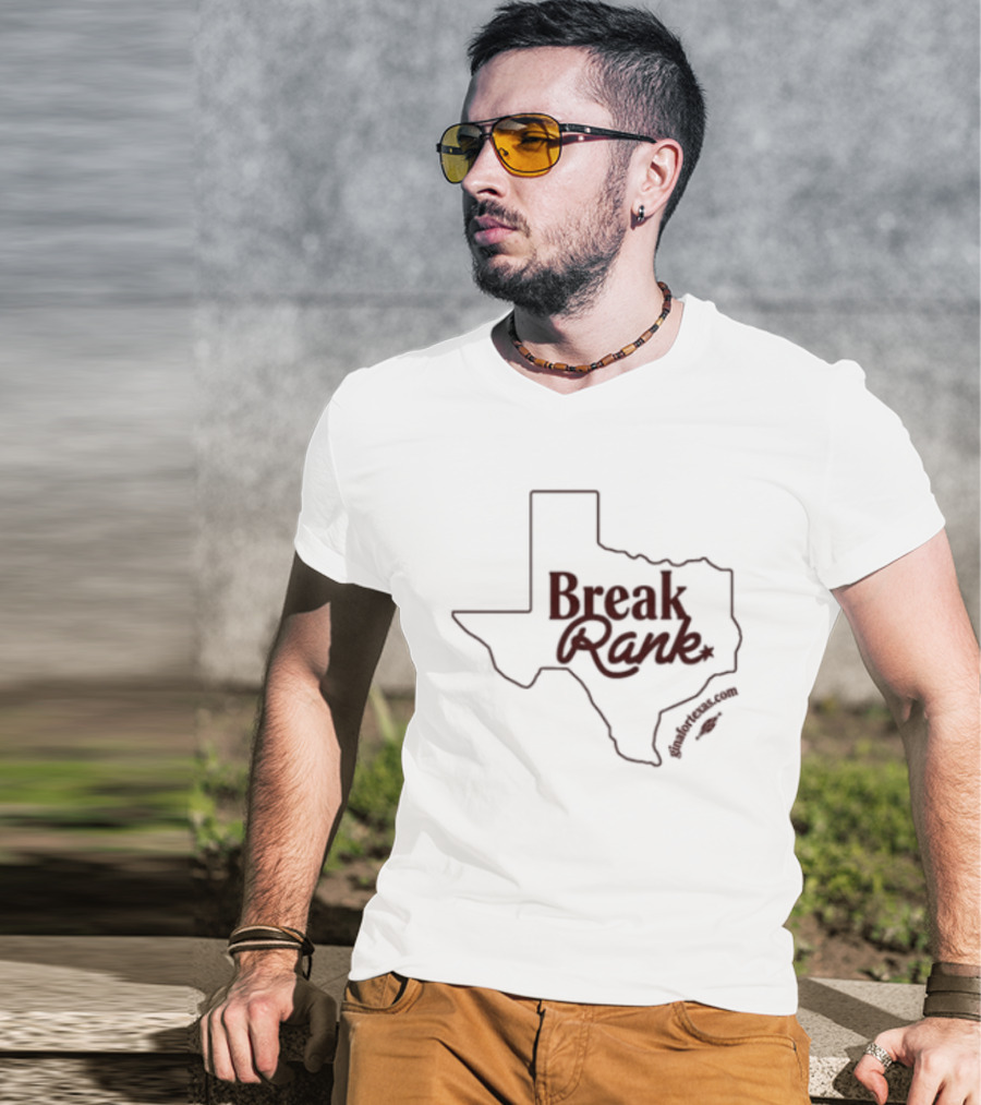 Gina Hinojosa Break Rank Texas Governor Store White T-Shirt