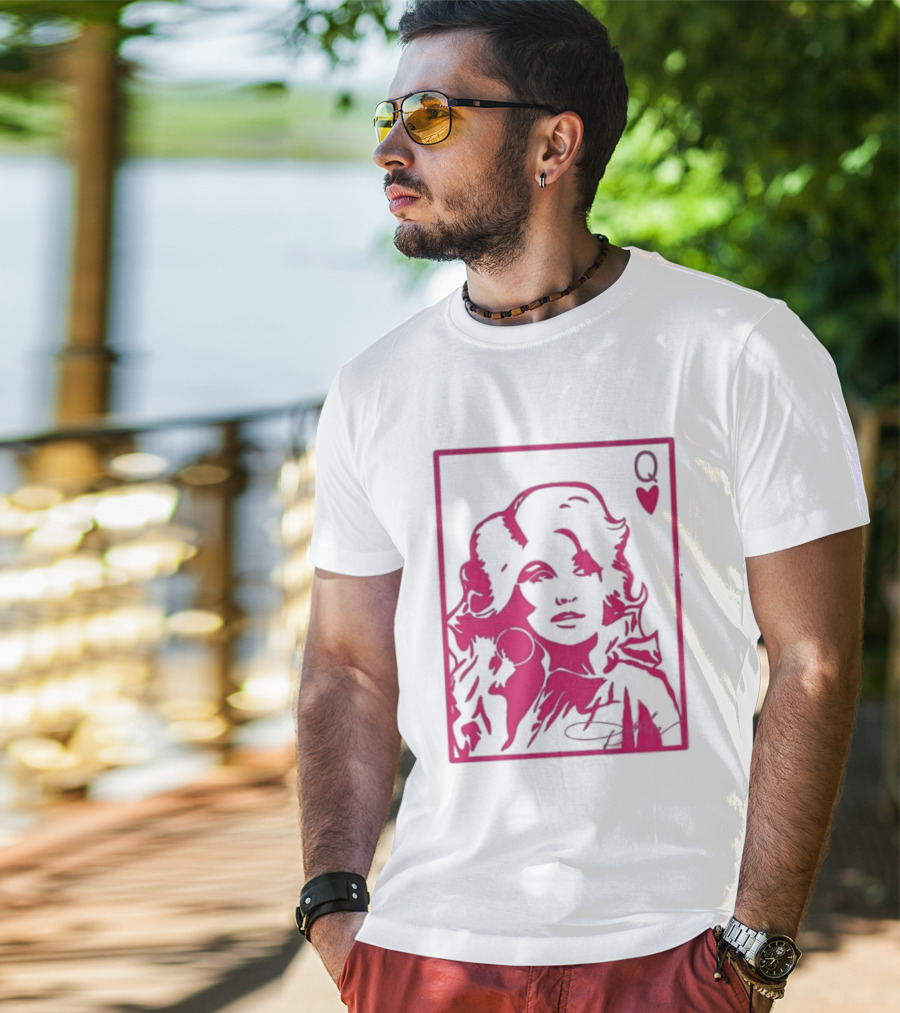 Dolly Parton Queen Of Hearts Playing Card Country Music T-Shirt