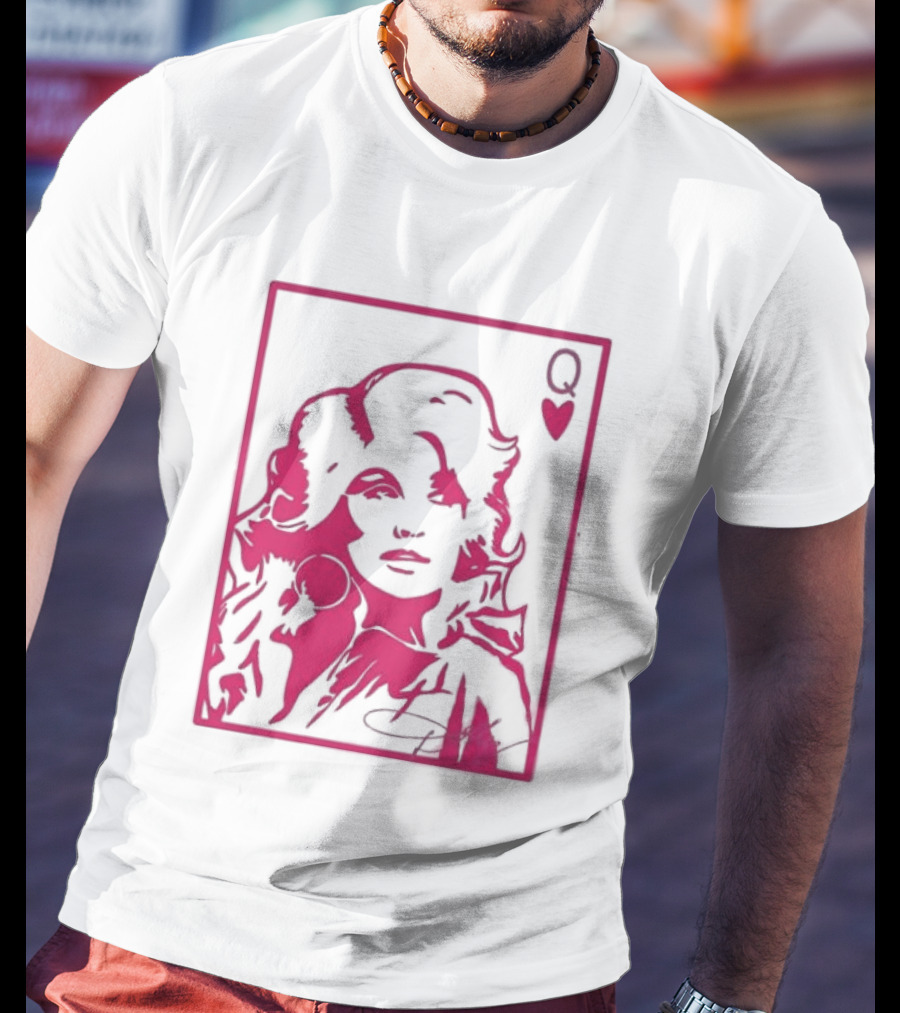 Dolly Parton Queen Of Hearts Playing Card Country Music T-Shirt