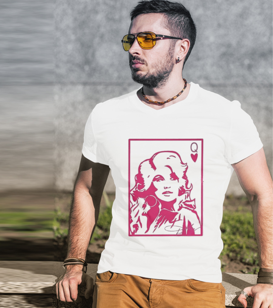 Dolly Parton Queen Of Hearts Playing Card Country Music T-Shirt