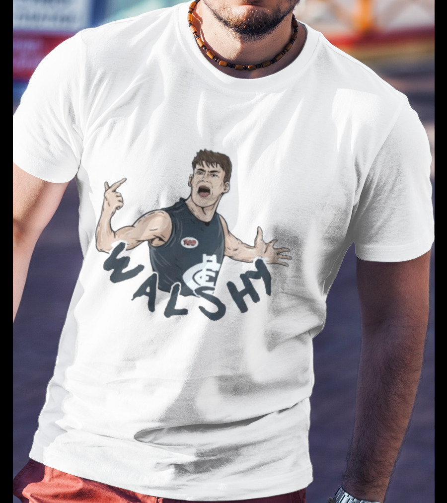 Sam Walsh Walshy Carlton FC Football Player Action Pose T-Shirt