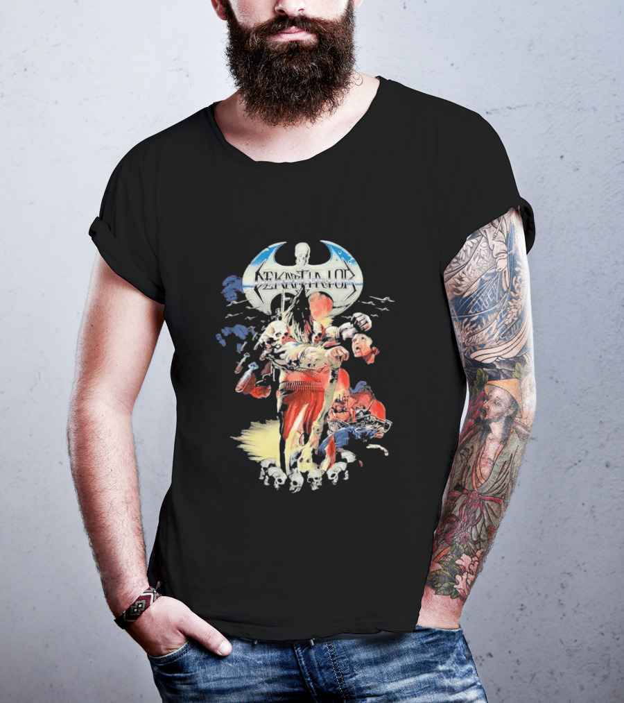 Dekapitator The Storm Before The Calm Skull And Axe Battle Scene T-Shirt