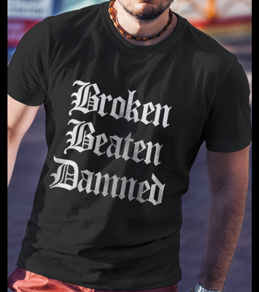 Broken Beaten Damned My Chemical Romance Skeleton T-Shirt