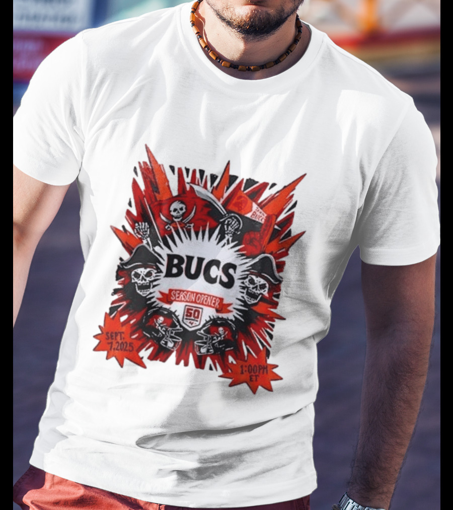 BUCS Season Opener September 7 2025 1:00 PM ET 50th Anniversary Celebration T-Shirt