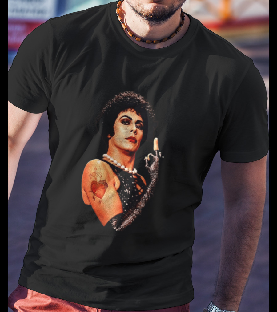 Dr Frank N Furter Rocky Horror Picture Show Boss Heart Tattoo T-Shirt