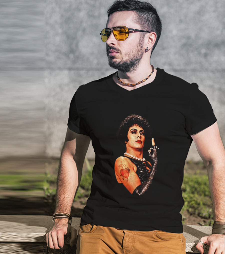 Dr Frank N Furter Rocky Horror Picture Show Boss Heart Tattoo T-Shirt
