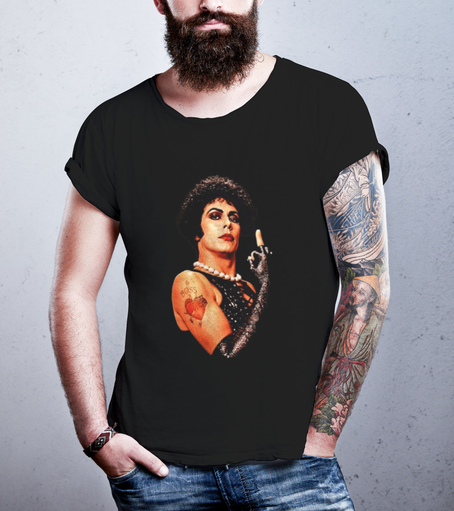 Dr Frank N Furter Rocky Horror Picture Show Boss Heart Tattoo T-Shirt