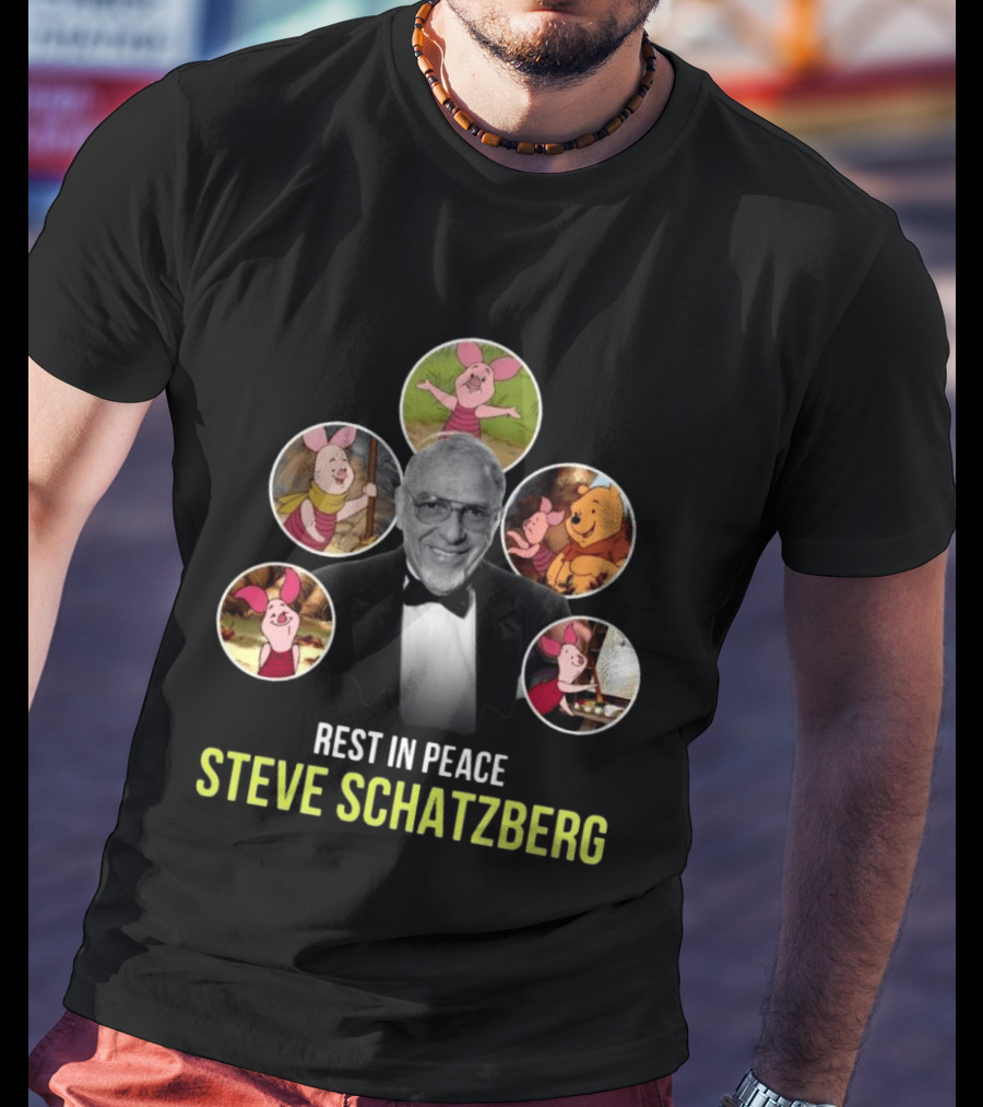 Rest In Peace Steve Schatzberg The Beloved Voice Of Piglet With Classic Piglet Images T-Shirt