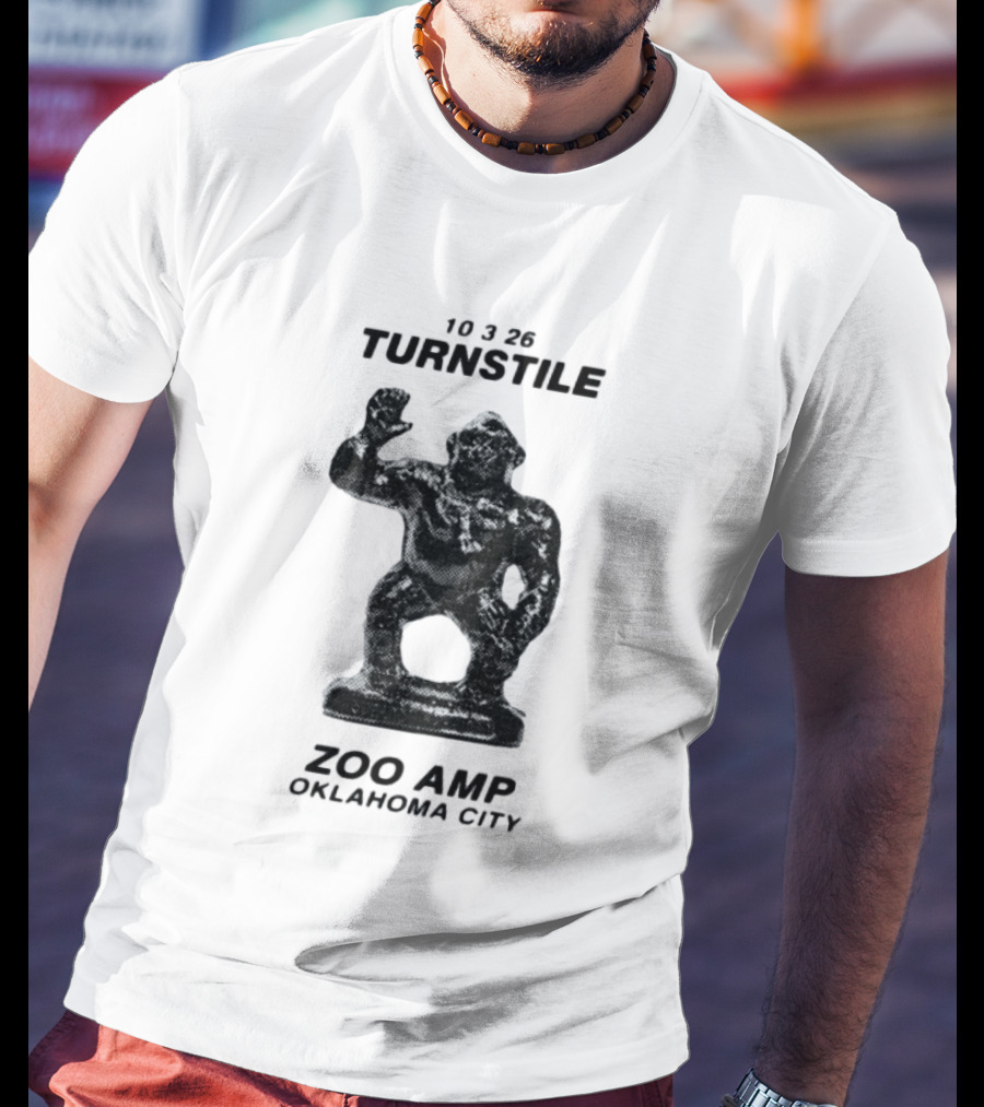 10326 Turnstile Zoo Amp Oklahoma City Gorilla Statue T-Shirt