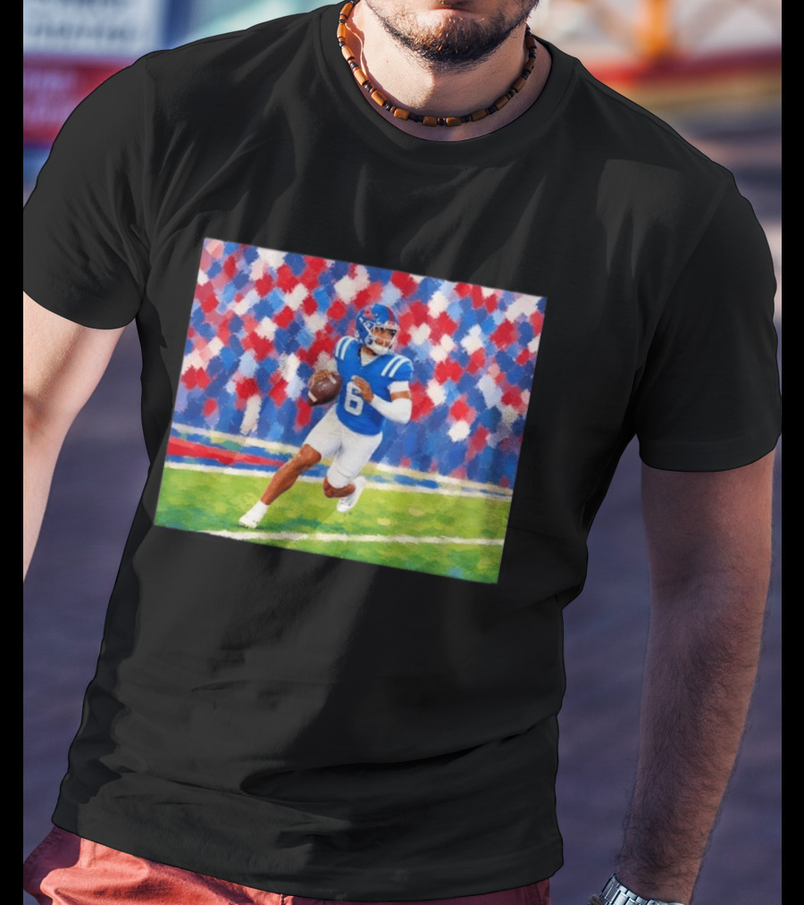 Trinidad Chambliss Quarterback No 6 University Of Mississippi Football T-Shirt