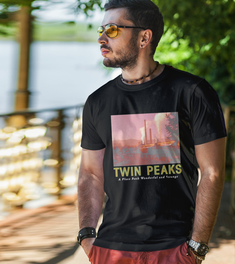 Twin Peaks A Place Both Wonderful And Strange Industrial Mill Scene T-Shirt