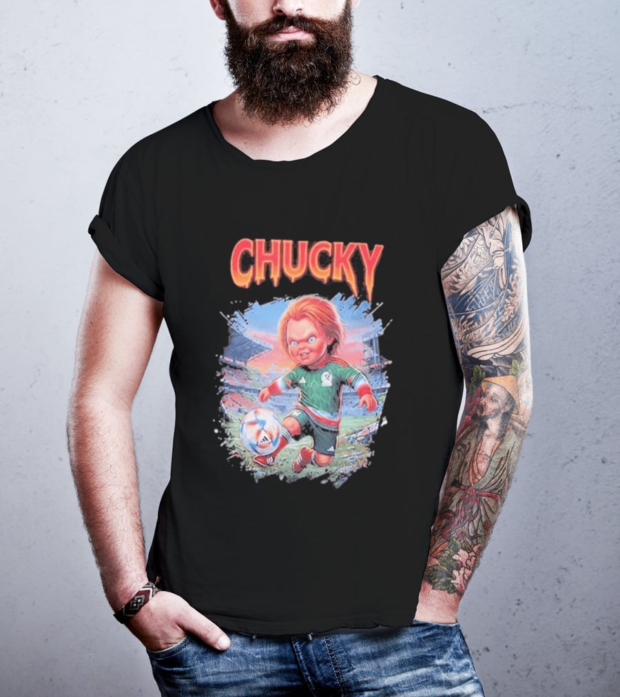Chucky In Mexico Soccer Halloween House Of Tees T-Shirt